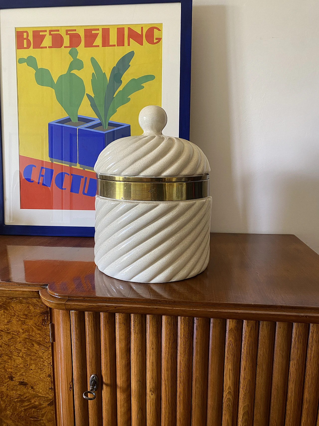 Ceramic ice bucket by T. Barbi for B Ceramiche, 1970s 2