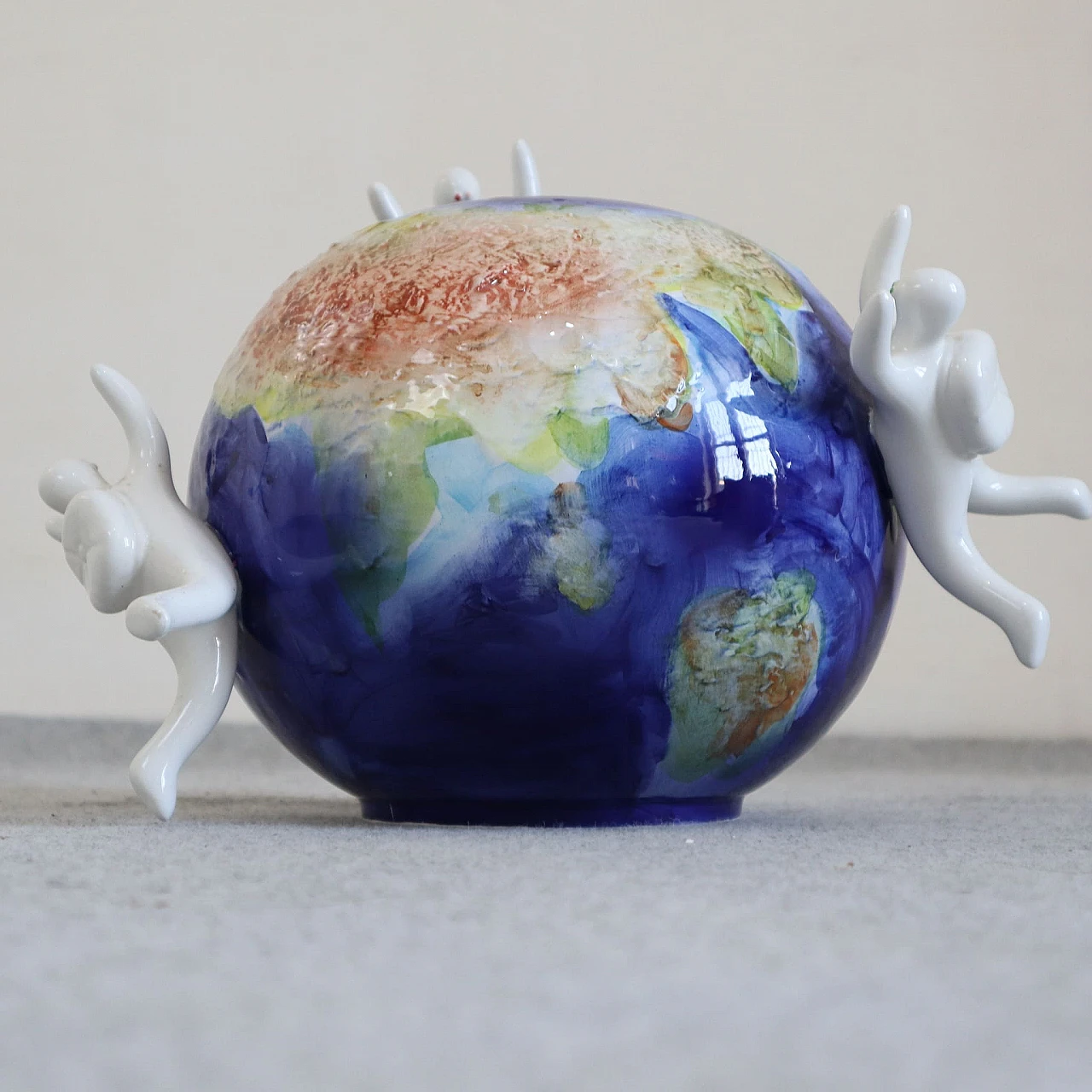 Ceramic globe vase by Opificio Etico, 2000s 1