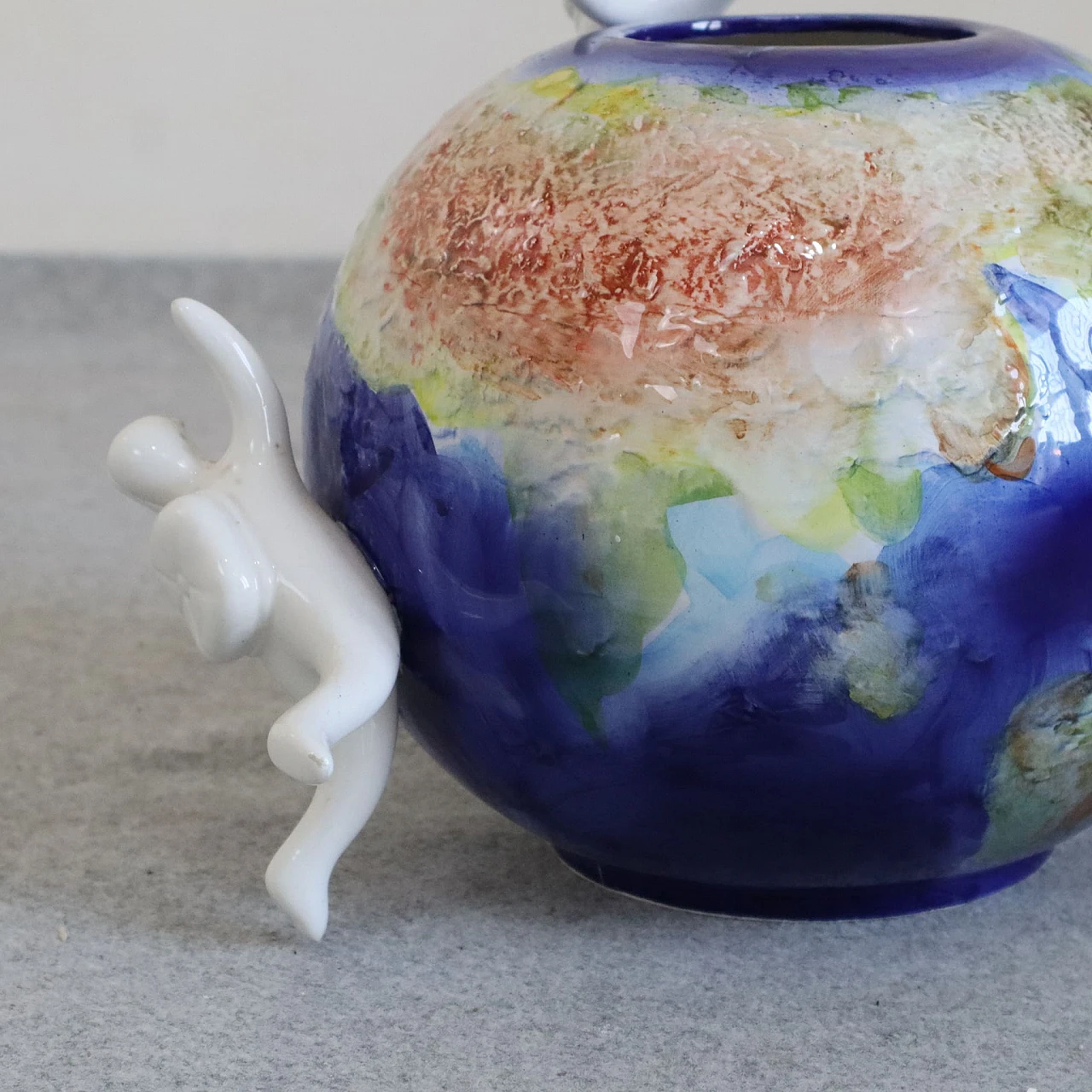 Ceramic globe vase by Opificio Etico, 2000s 2