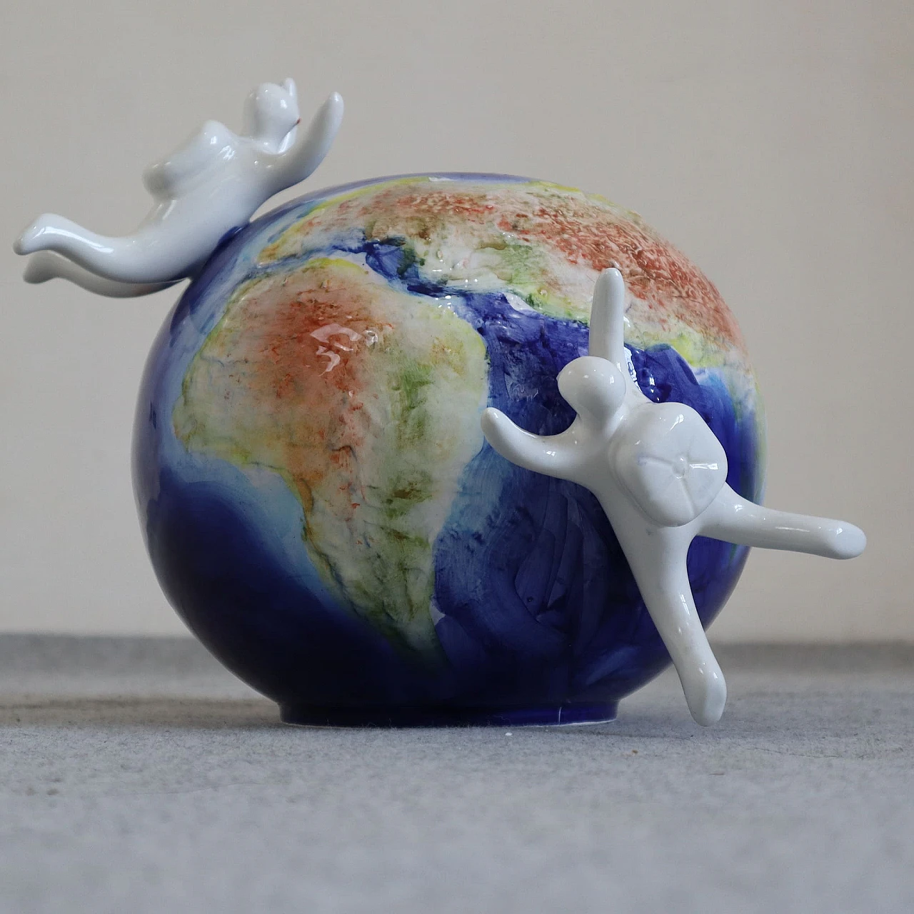 Ceramic globe vase by Opificio Etico, 2000s 3