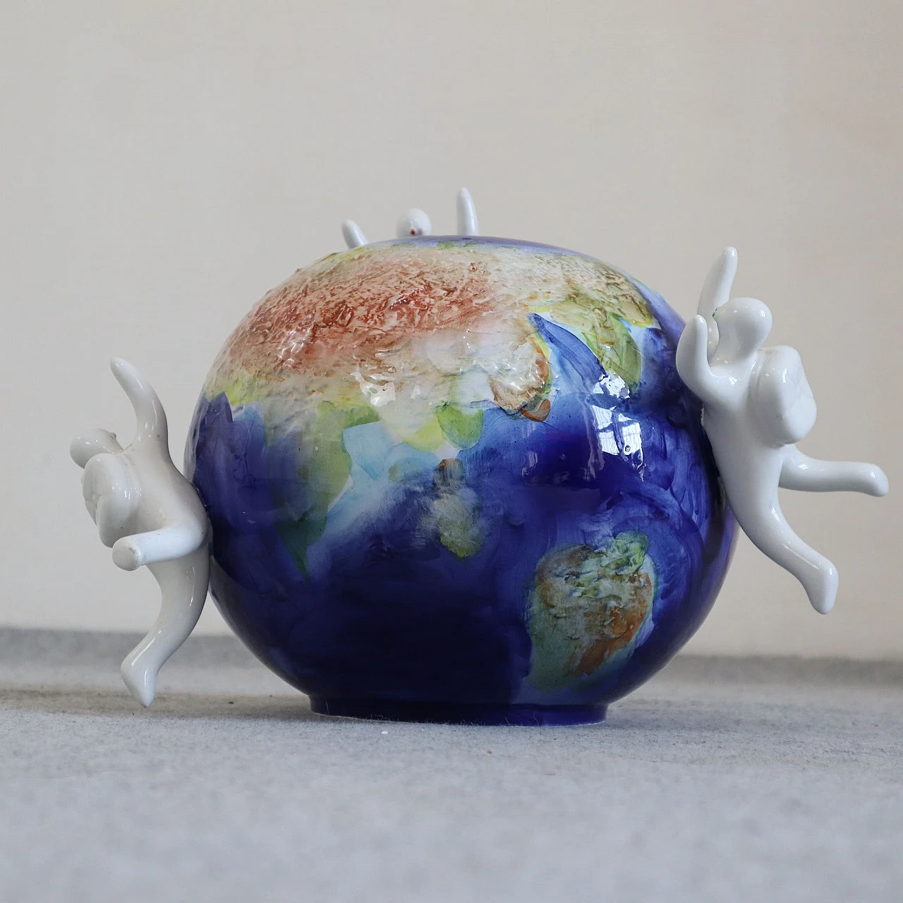 Ceramic globe vase by Opificio Etico, 2000s 4