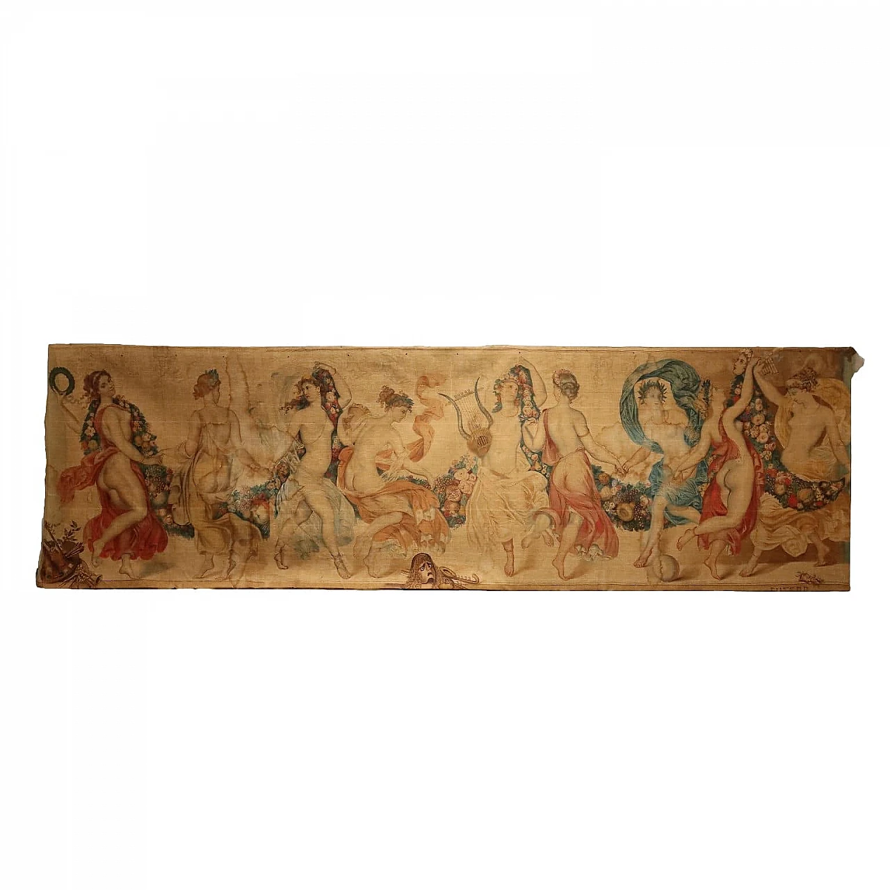 The nine muses, tapestry, grass juice, 19th century 1
