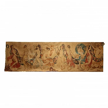 The nine muses, tapestry, grass juice, 19th century