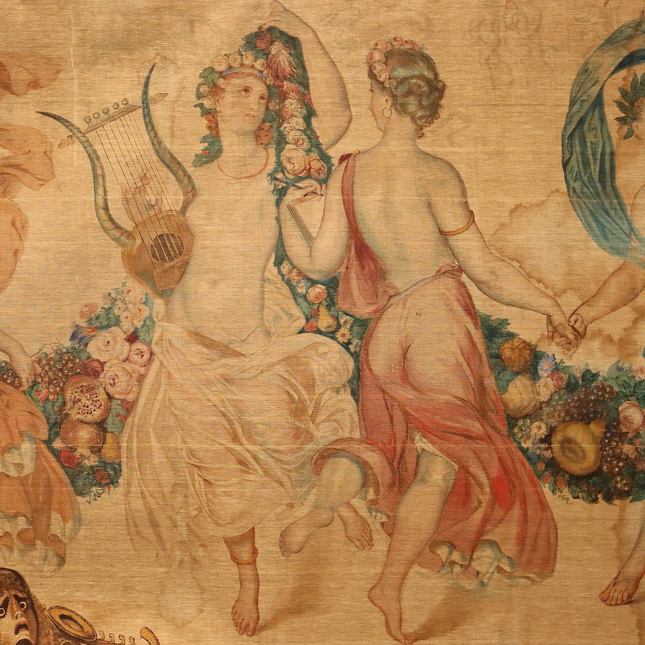 The nine muses, tapestry, grass juice, 19th century 10