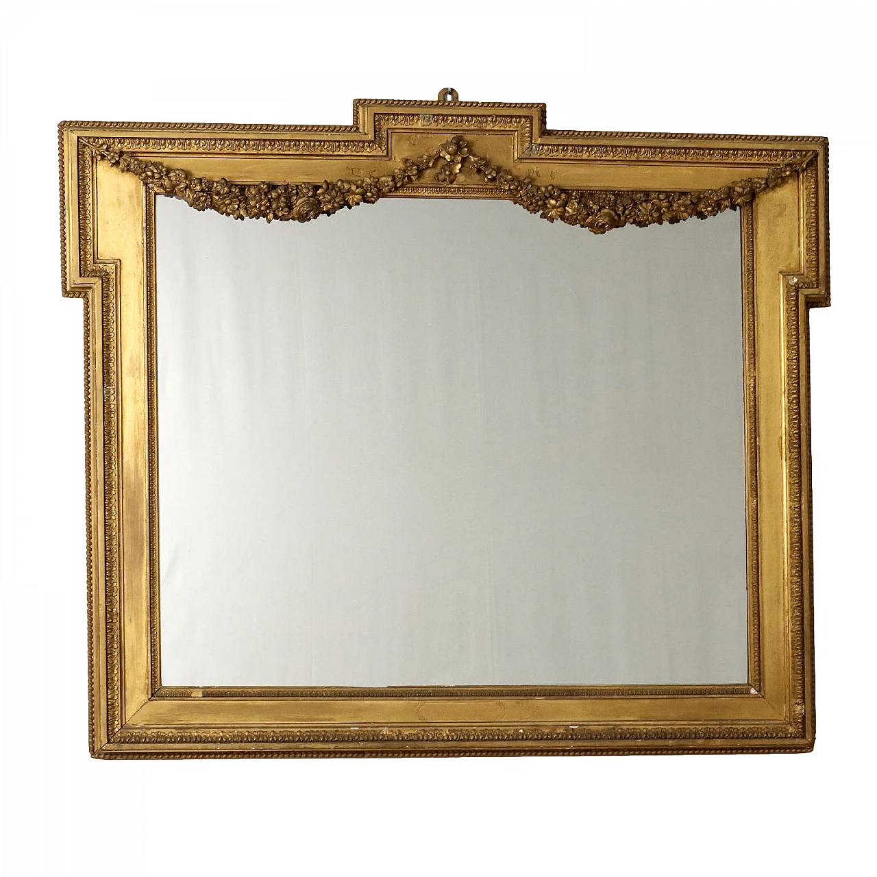 Pastille-carved gilded mirror, 19th century 1