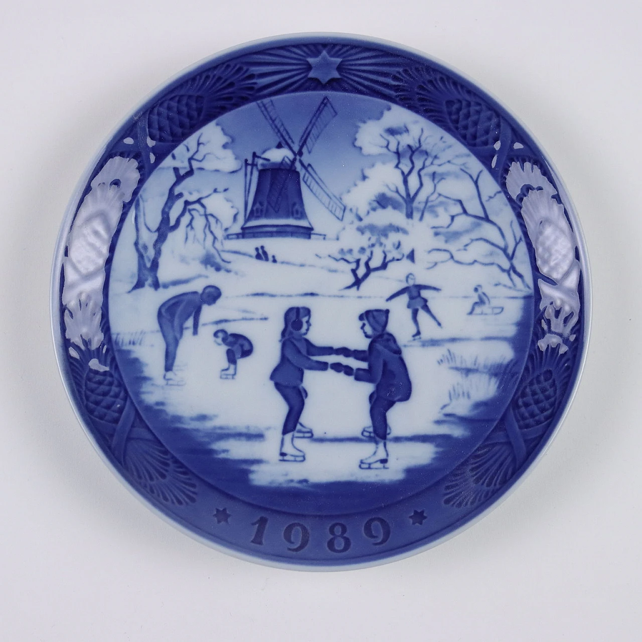 20 Blue porcelain plates by Royal Copenhagen 3