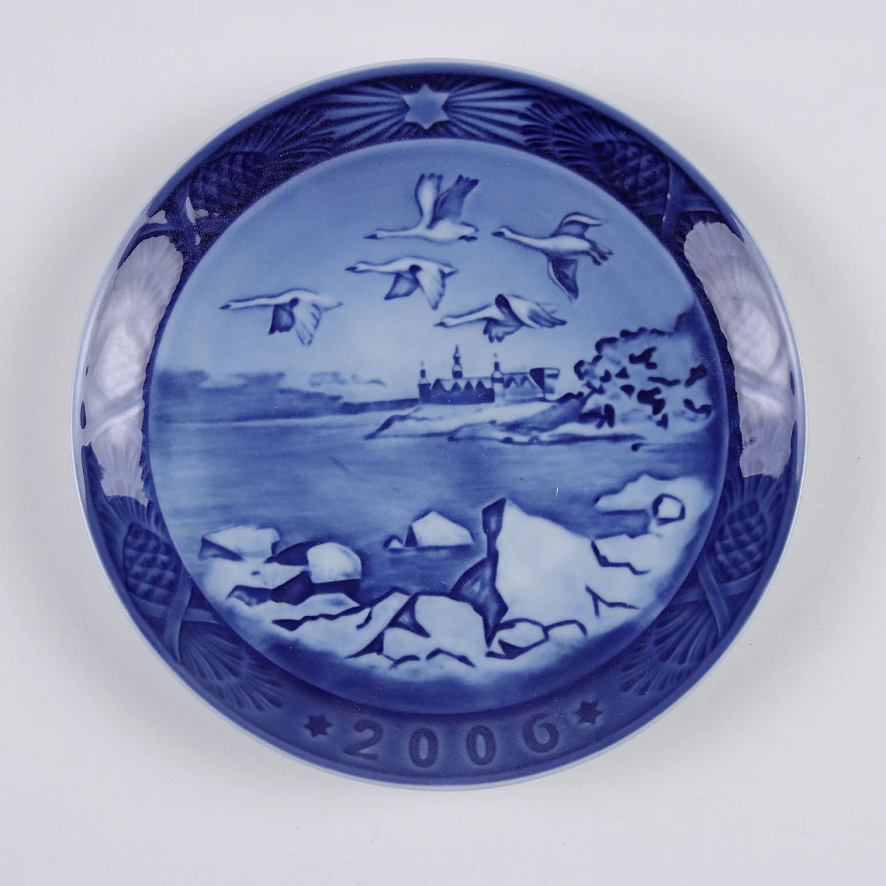 20 Blue porcelain plates by Royal Copenhagen 4