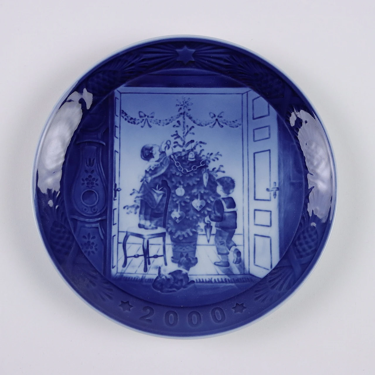 20 Blue porcelain plates by Royal Copenhagen 5