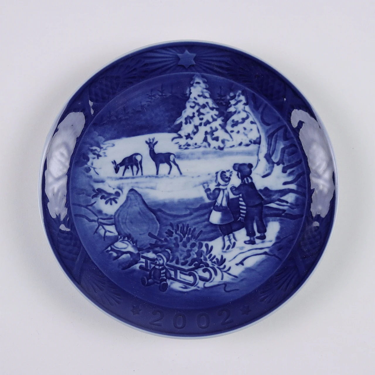 20 Blue porcelain plates by Royal Copenhagen 6