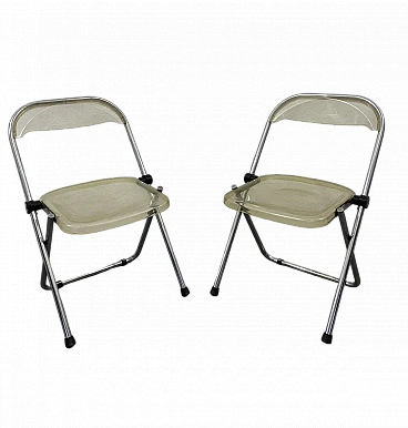 Pair of folding chairs by 2 INN Lissone, 1970s