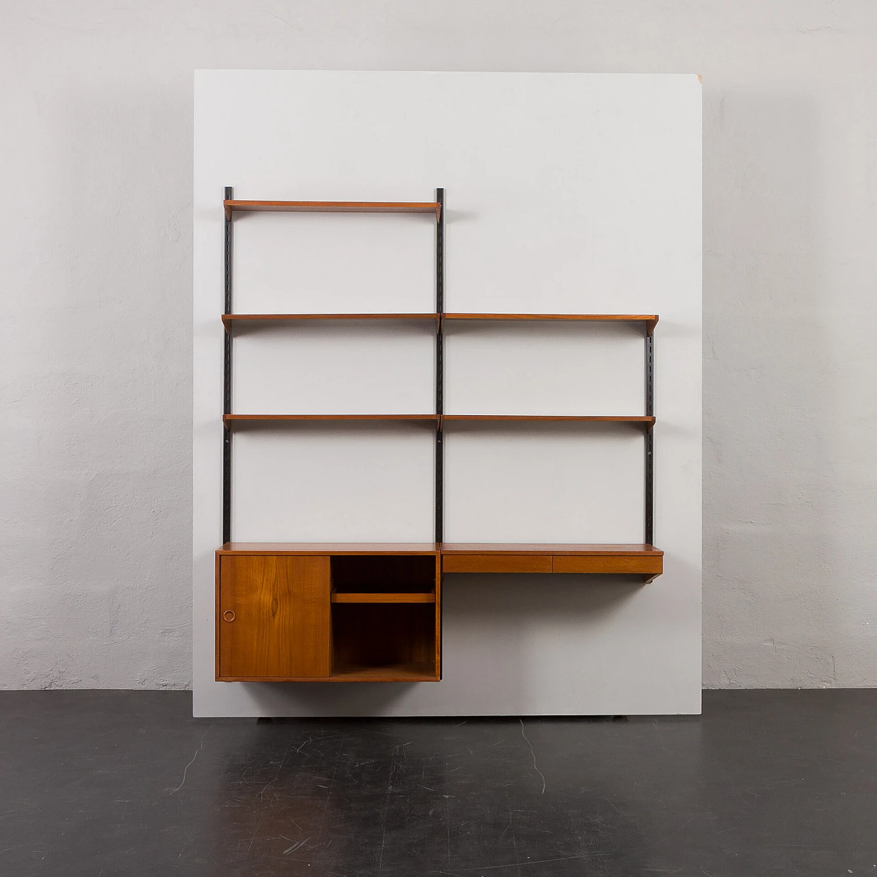 Teak and metal bookcase by Kai Kristiansen for FM Møbler, 1960s 7