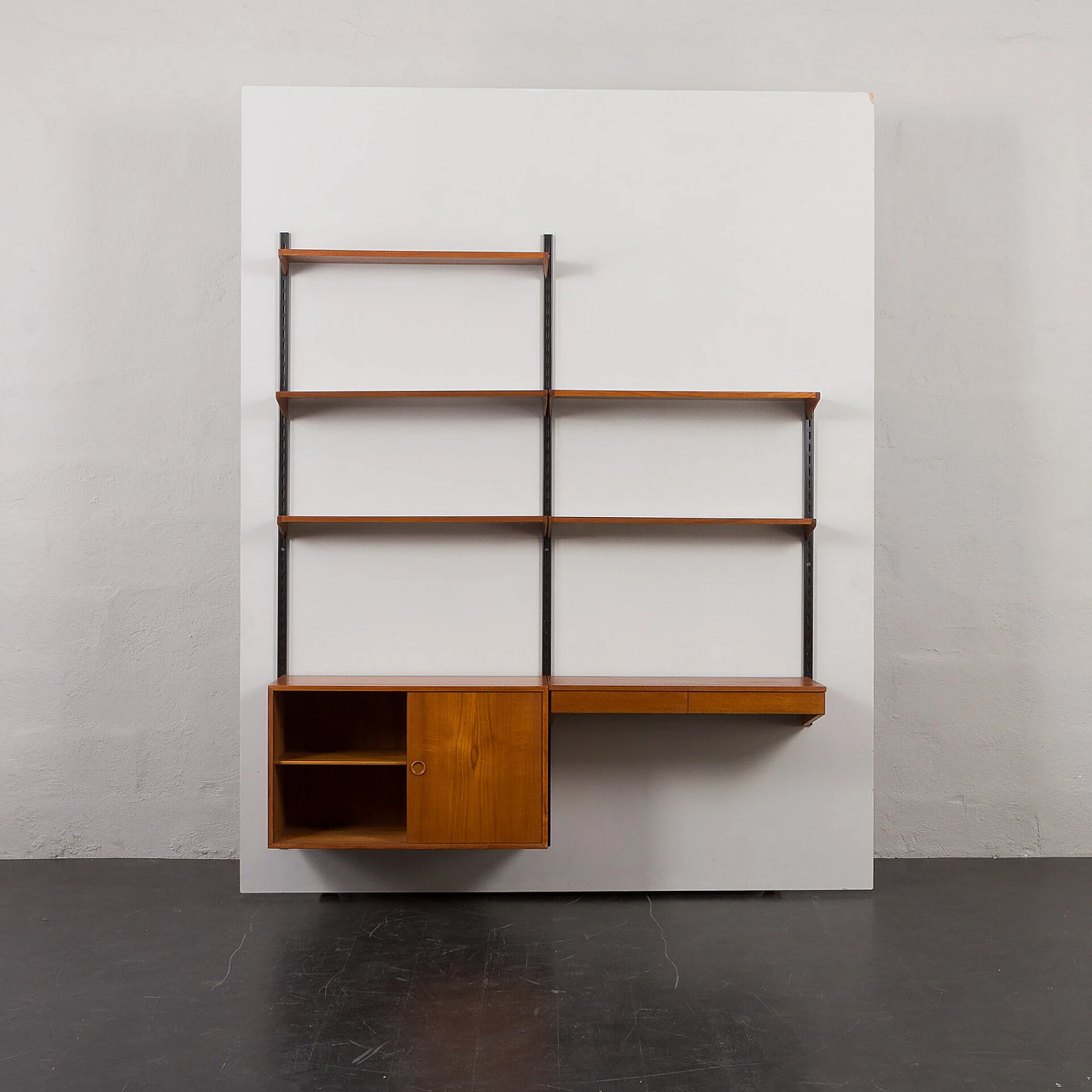 Teak and metal bookcase by Kai Kristiansen for FM Møbler, 1960s 8