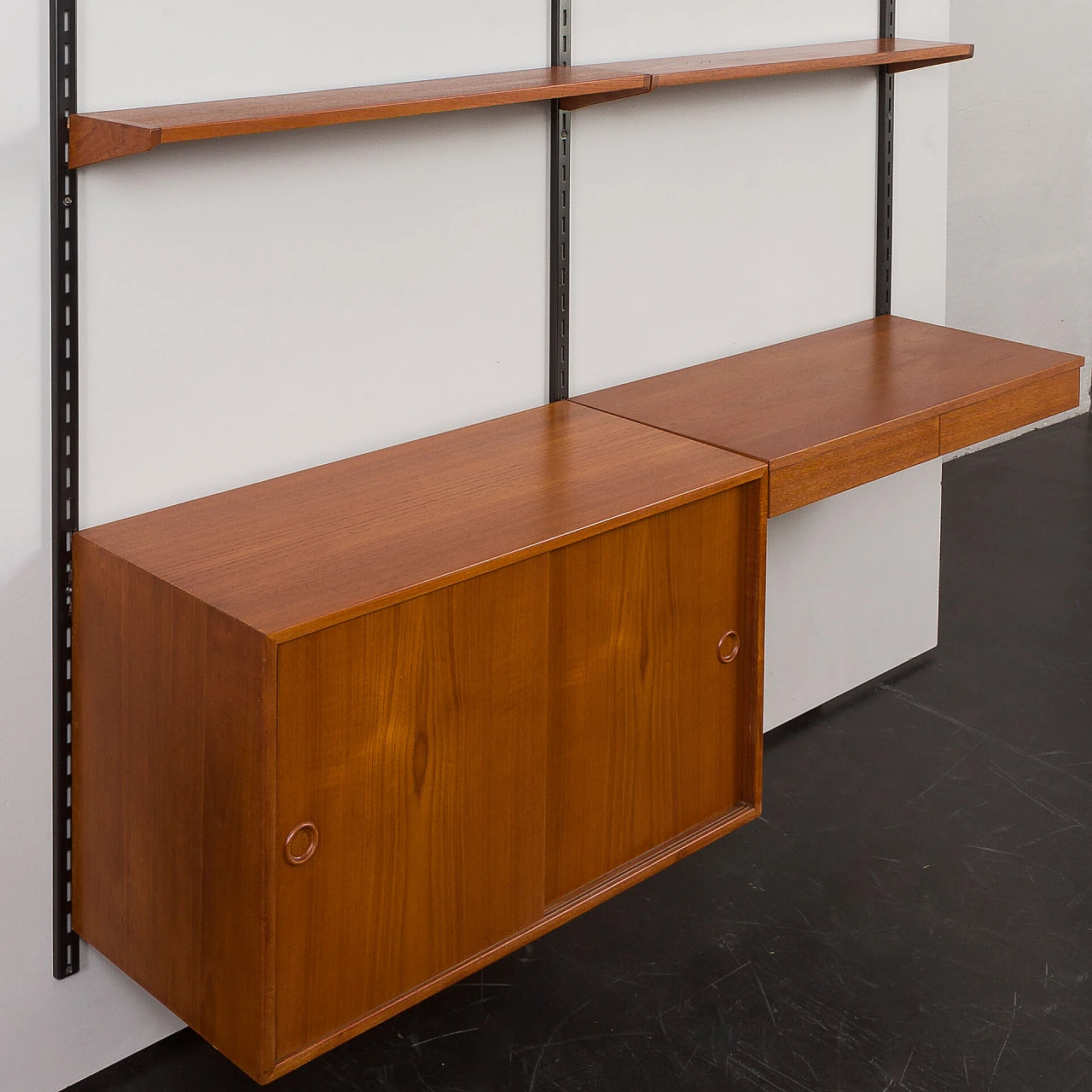 Teak and metal bookcase by Kai Kristiansen for FM Møbler, 1960s 14