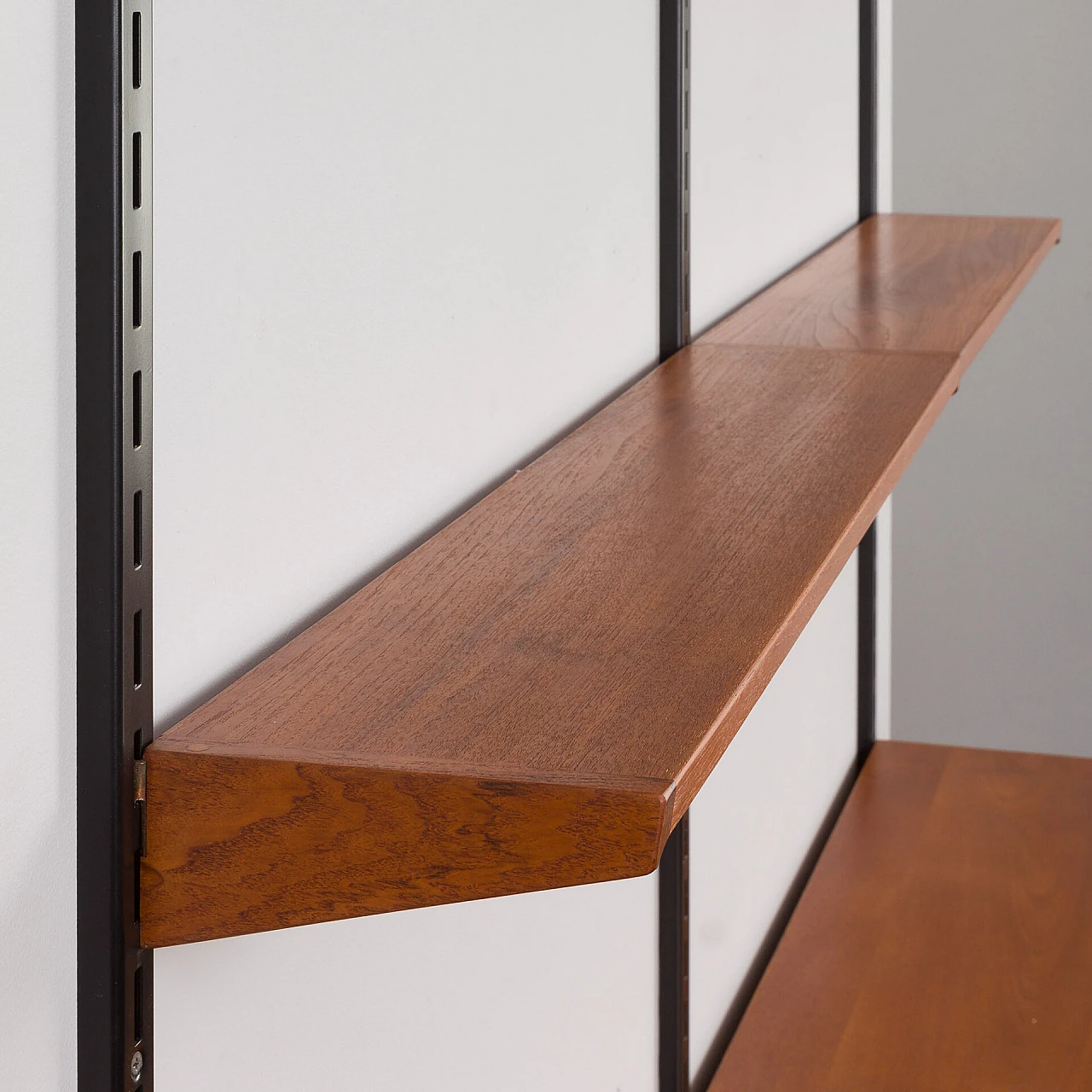 Teak and metal bookcase by Kai Kristiansen for FM Møbler, 1960s 15