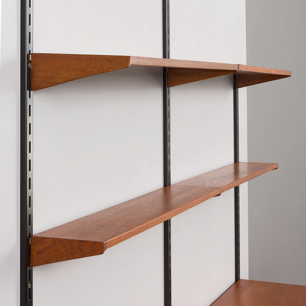 Teak and metal bookcase by Kai Kristiansen for FM Møbler, 1960s 16