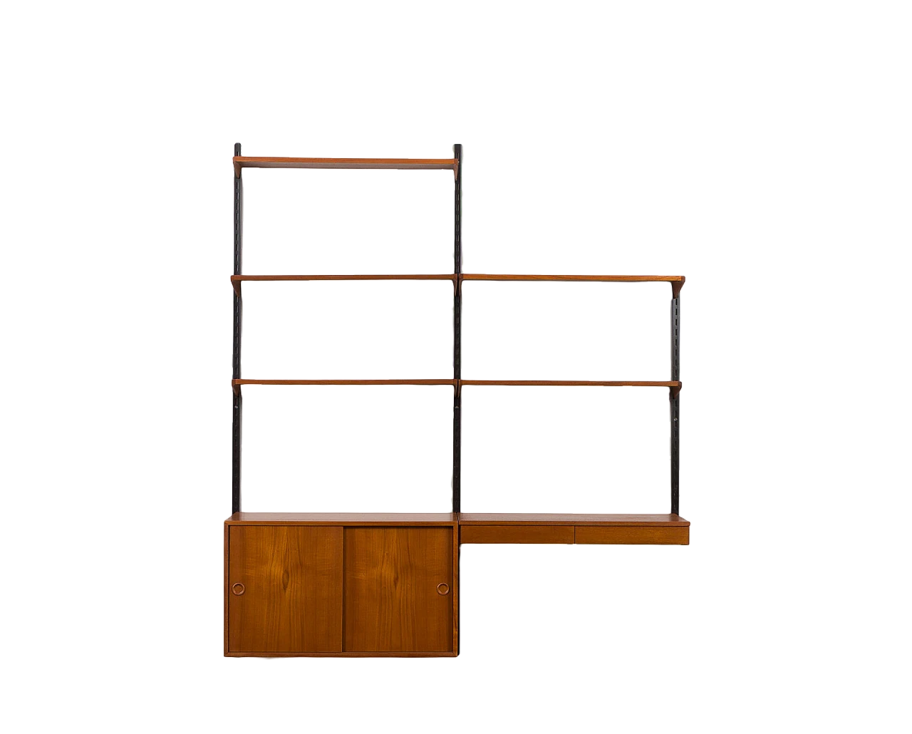 Teak and metal bookcase by Kai Kristiansen for FM Møbler, 1960s 18