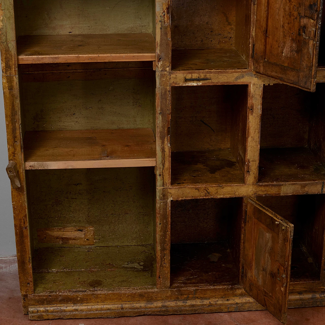 Solid wood herbal medicine cabinet, 18th century 3