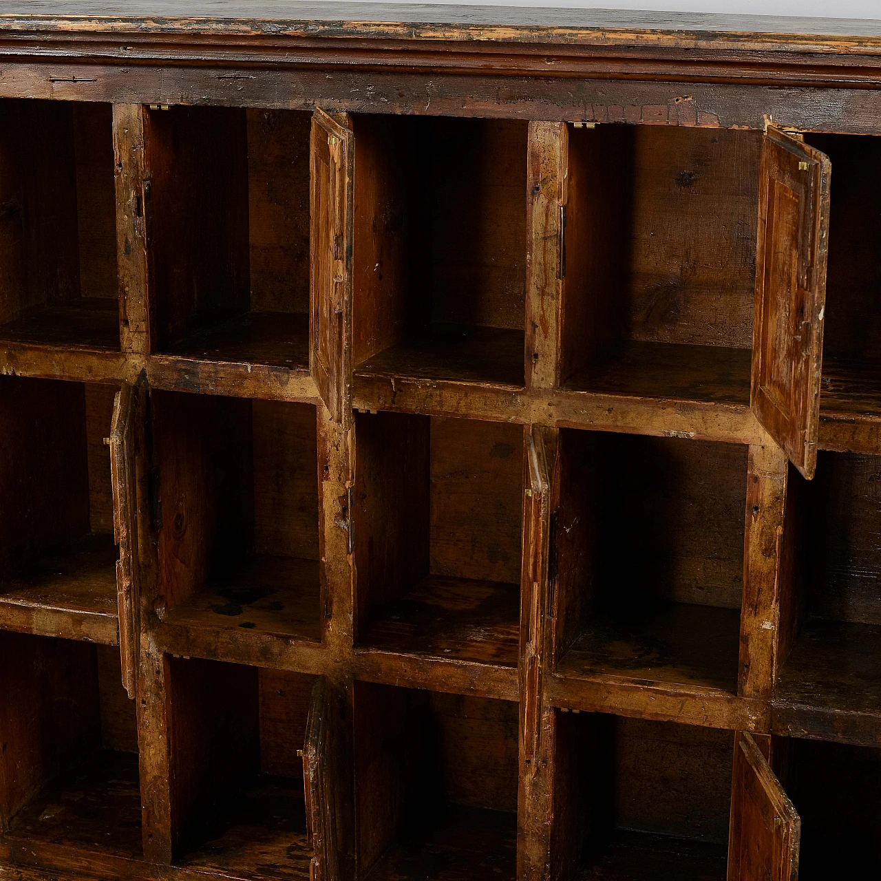 Solid wood herbal medicine cabinet, 18th century 4