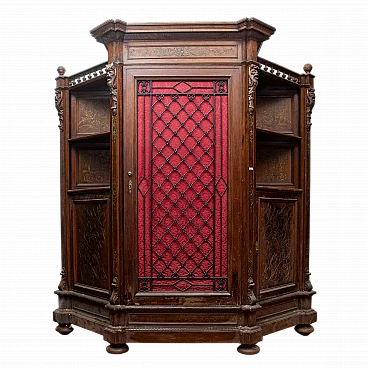 Renaissance style wood notched sideboard, late 19th century