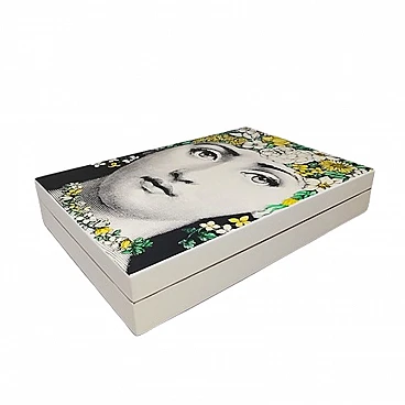 Box with playing cards, dice and chips by P. Fornasetti, 1960s