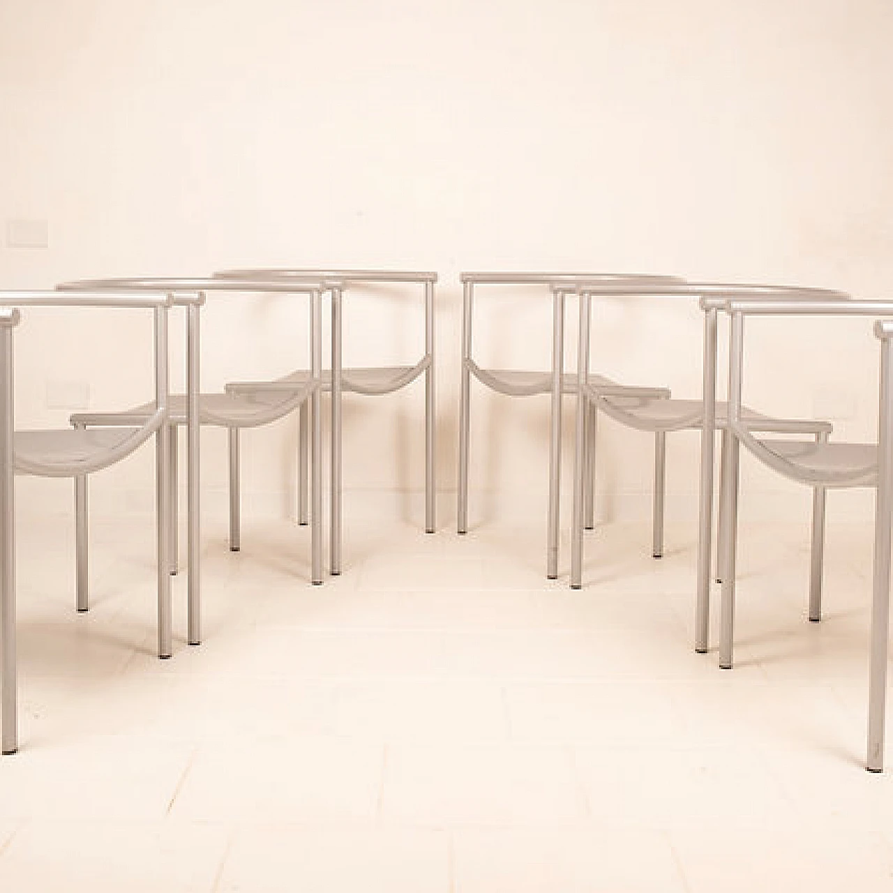 6 Von Vogelsang chairs by Philippe Starck for Driade, 1980s 1