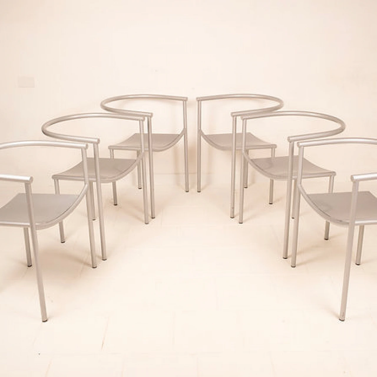 6 Von Vogelsang chairs by Philippe Starck for Driade, 1980s 9