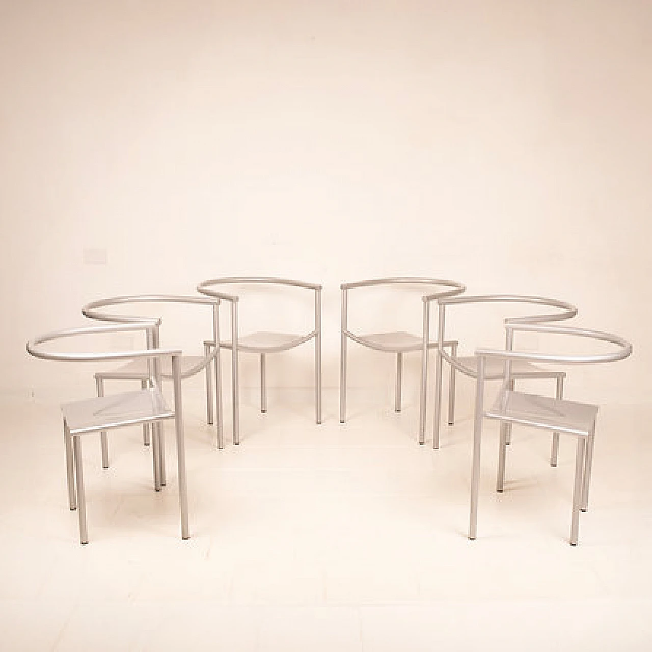 6 Von Vogelsang chairs by Philippe Starck for Driade, 1980s 11