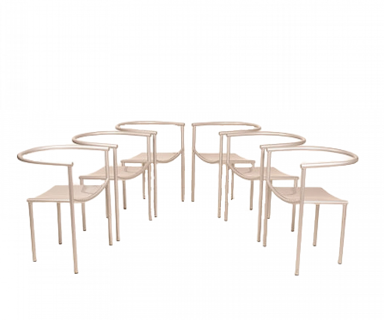 6 Von Vogelsang chairs by Philippe Starck for Driade, 1980s 15