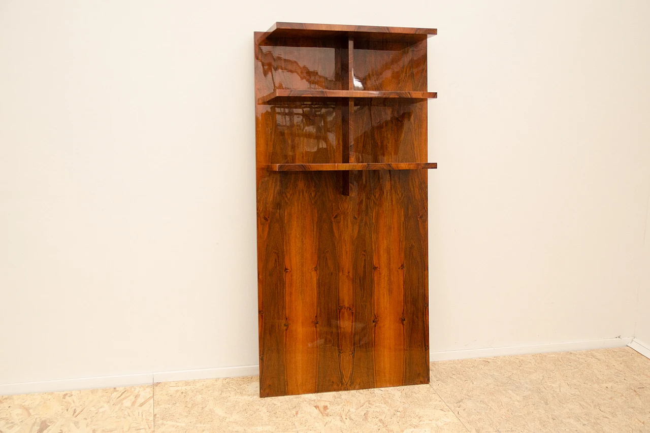 Libreria pensile cecoslovacca in noce, anni '30 3