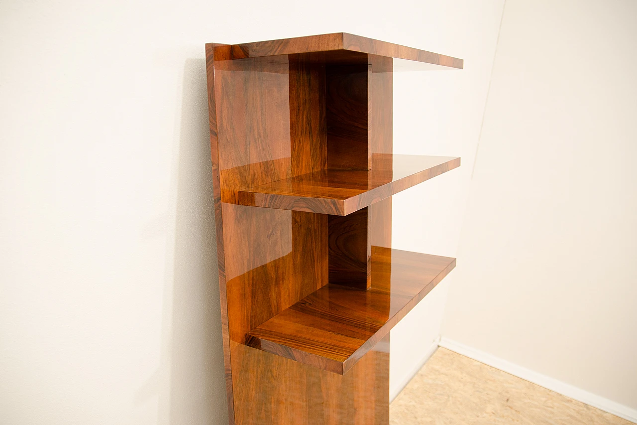 Libreria pensile cecoslovacca in noce, anni '30 14