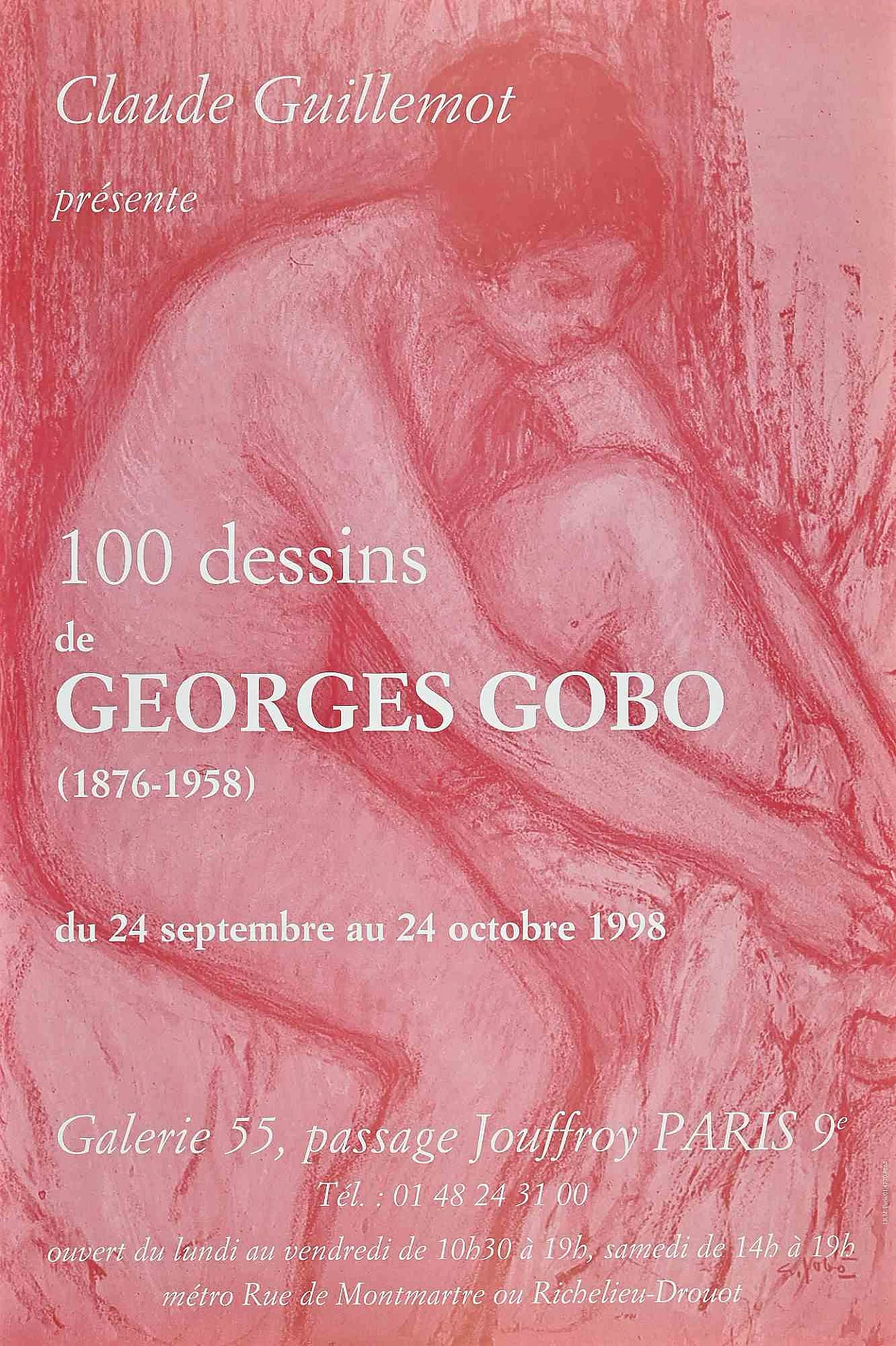 Georges Gobo Exhibition Poster 1980s-1990s 1