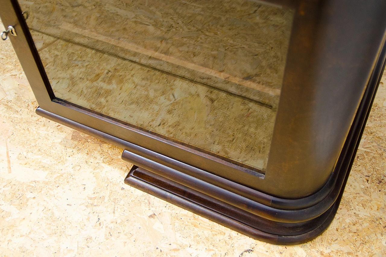 Bohemian Art Deco walnut desk, 1930s 11