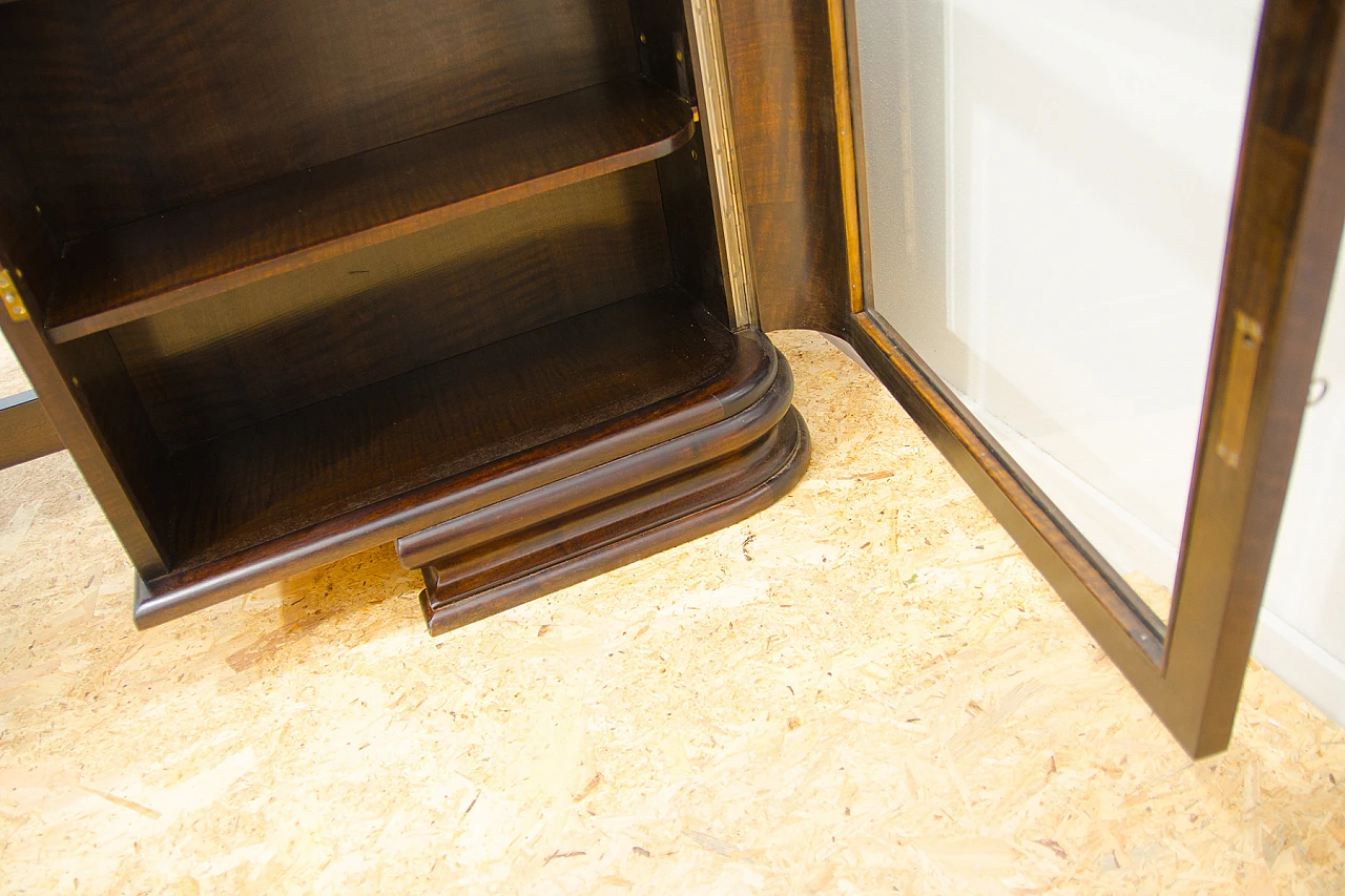Bohemian Art Deco walnut desk, 1930s 12