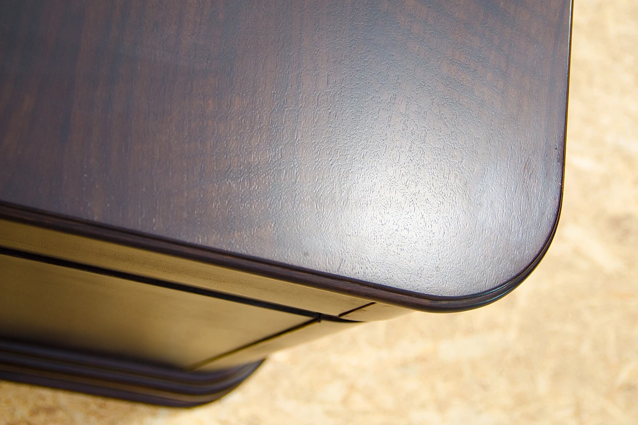 Bohemian Art Deco walnut desk, 1930s 20