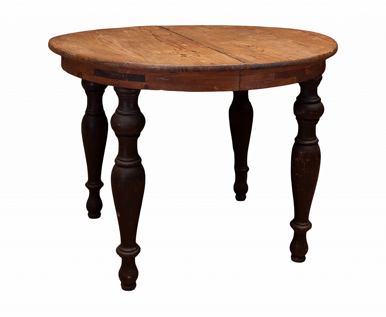 Extendable table with solid spruce top, mid-19th century 9