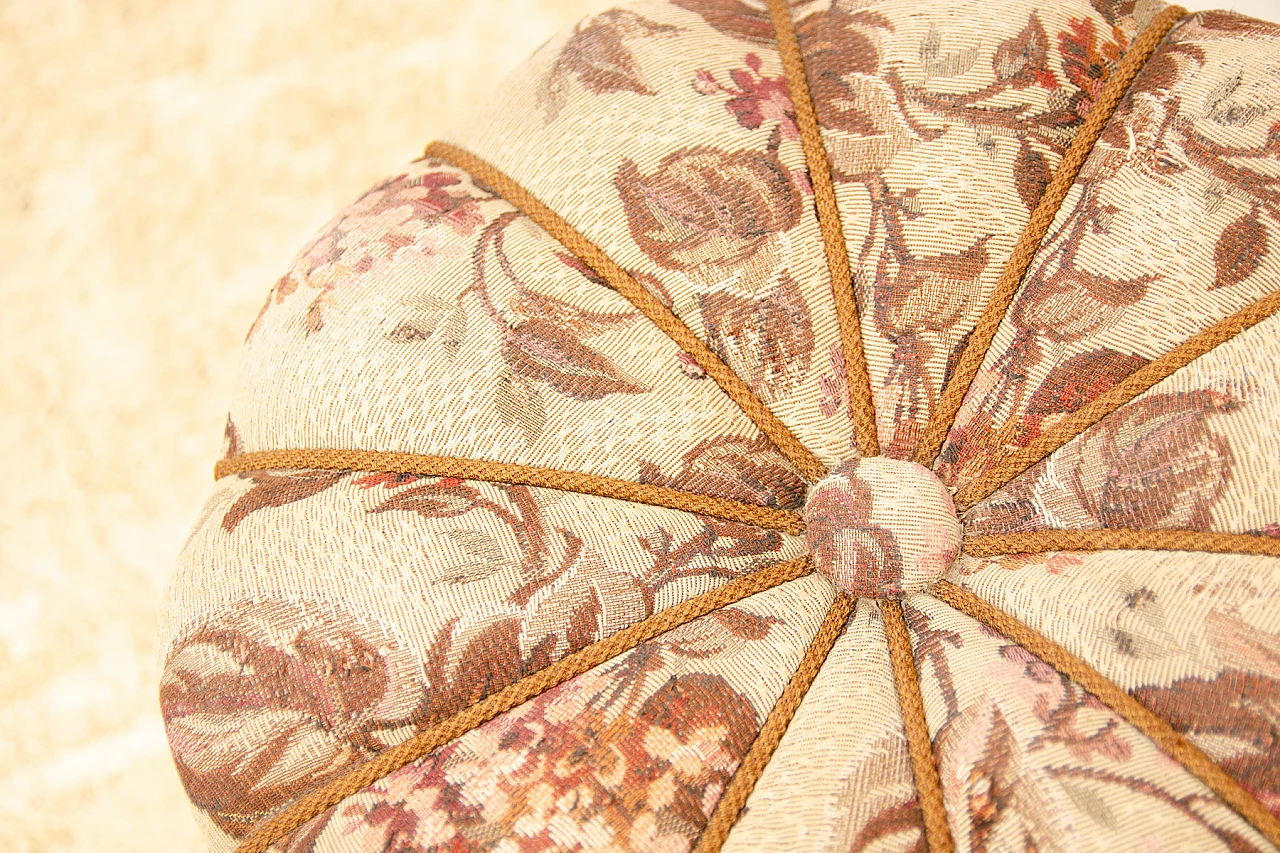 Wood and fabric pouf by Jindřich Halabala for UP Závody, 1950s 8