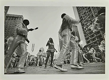 Street Festival - Vintage b/w Photo   1960s-1970s