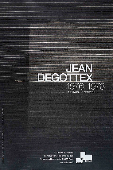 Jean Degottex, Vintage Poster Exhibition 2000s