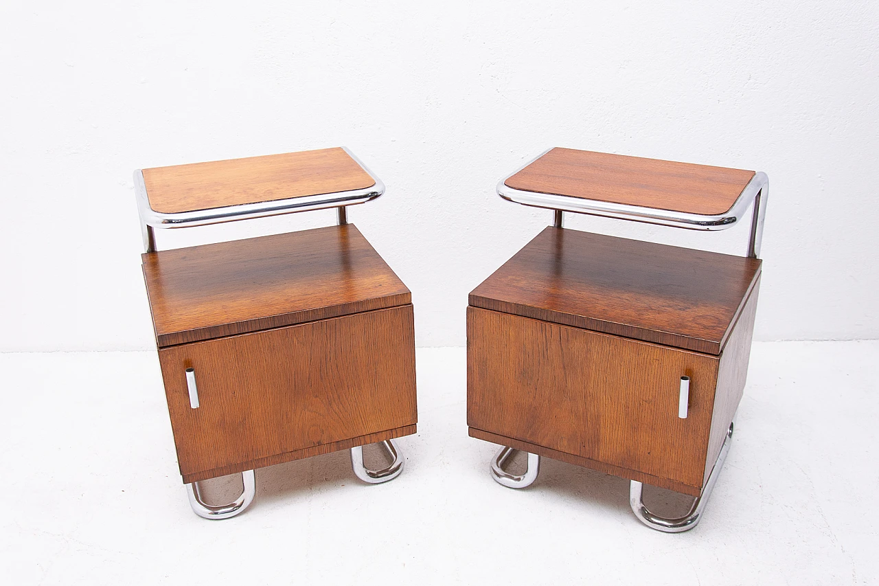 Coppia di comodini di Vichr & Spol per Kovona, anni '50 2