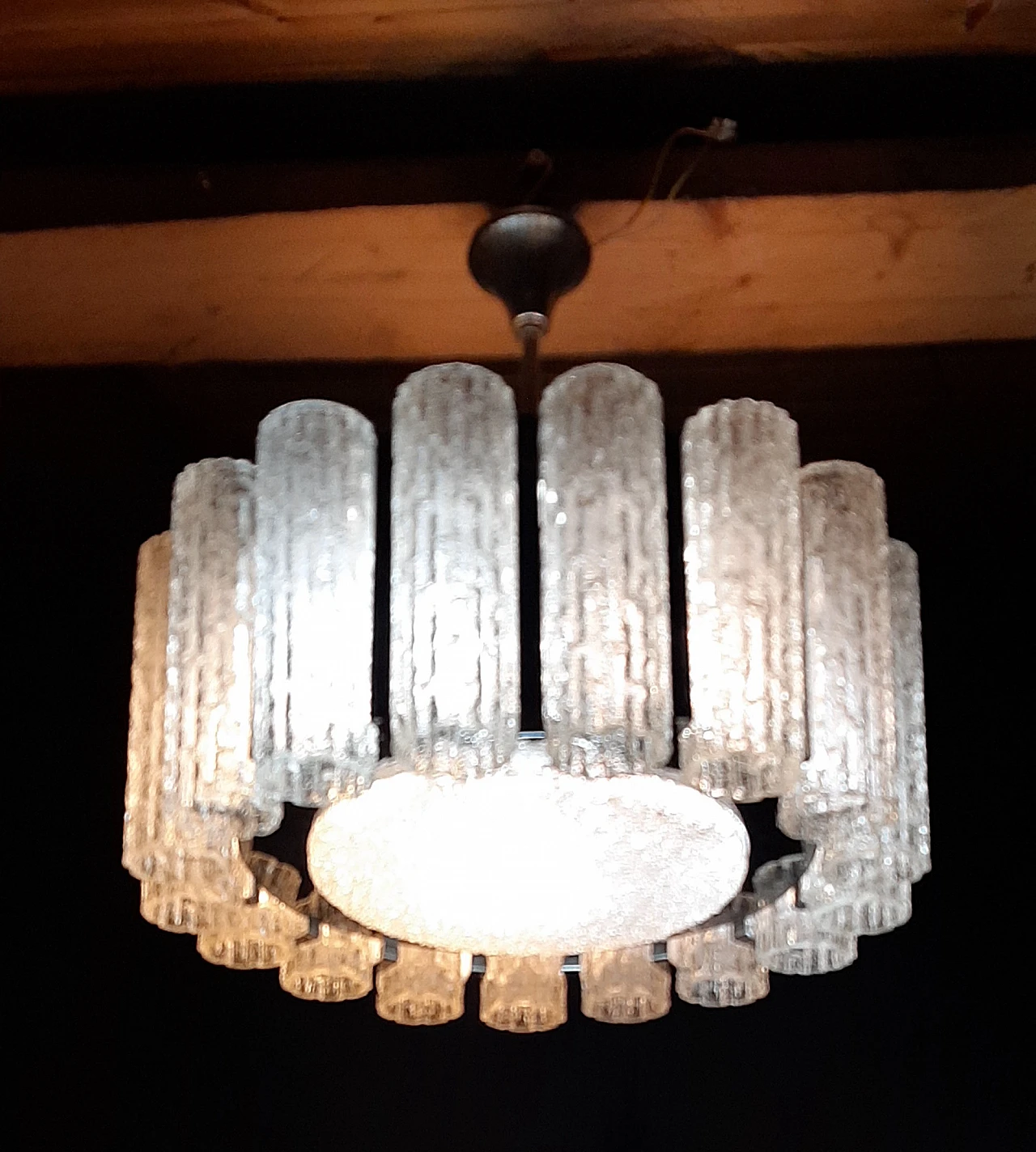 Lampadario Tronchi di Barovier & Toso, anni '60 3