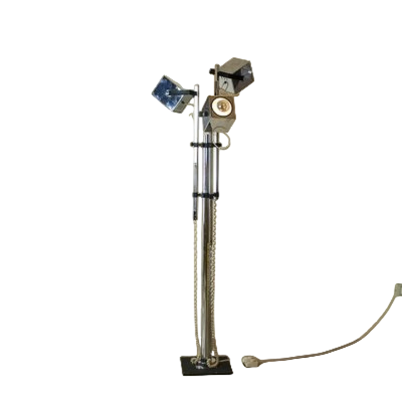 Space Age adjustable metal floor lamp, 1970s 9