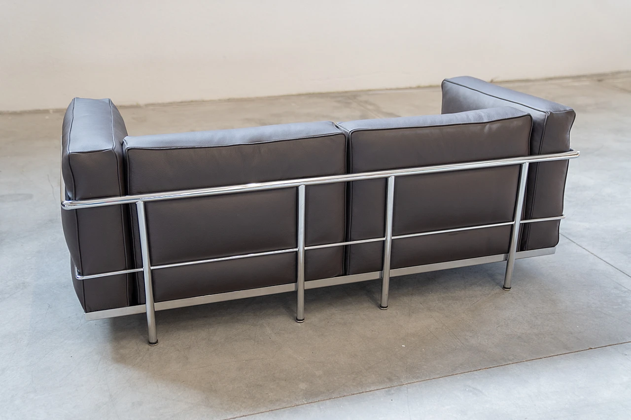 LC3 sofa by Le Corbusier, Jeanneret and Perriand for Cassina, 1990s 14