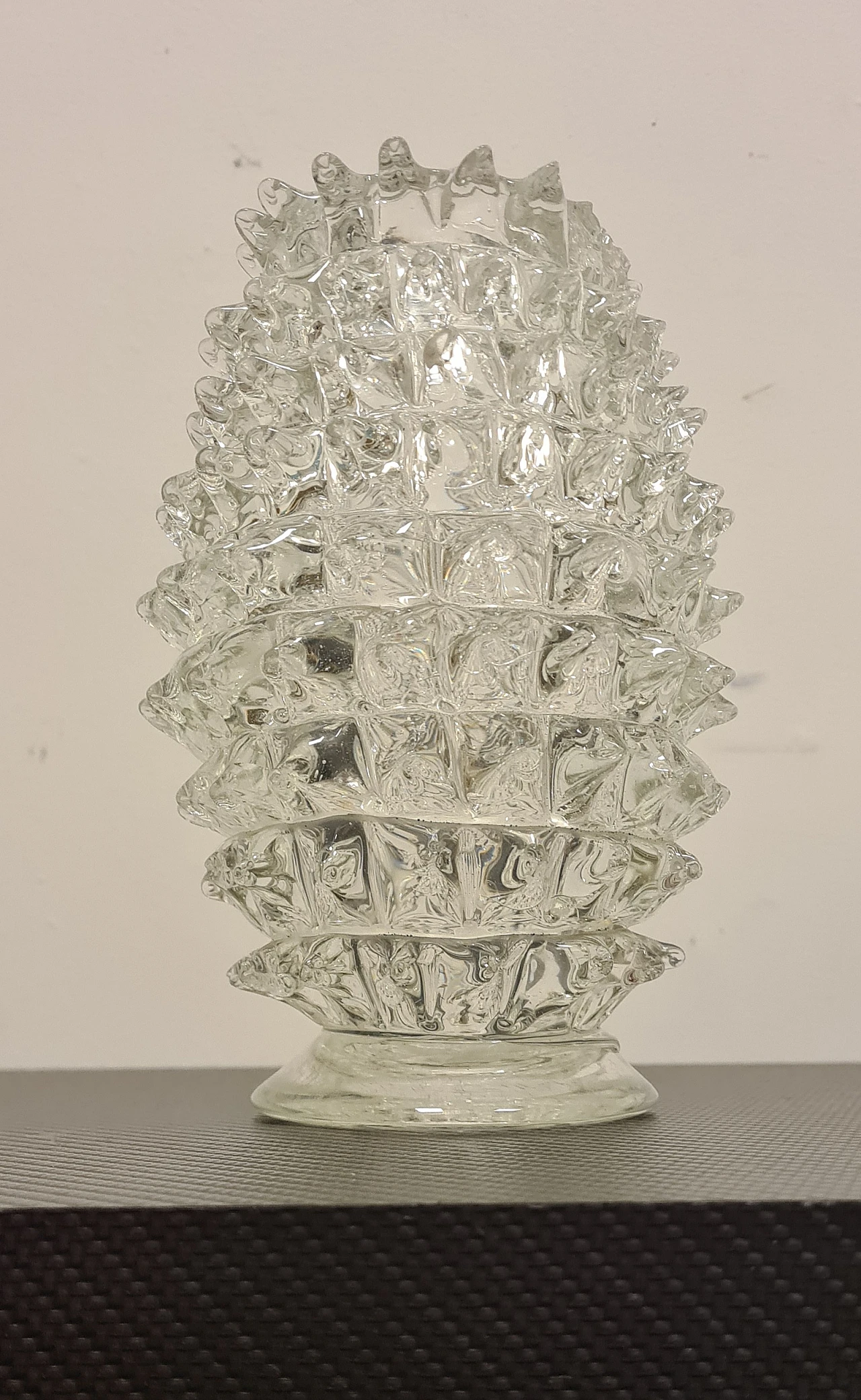 Rostered Murano glass vase by Barovier and Toso, 1940s 12