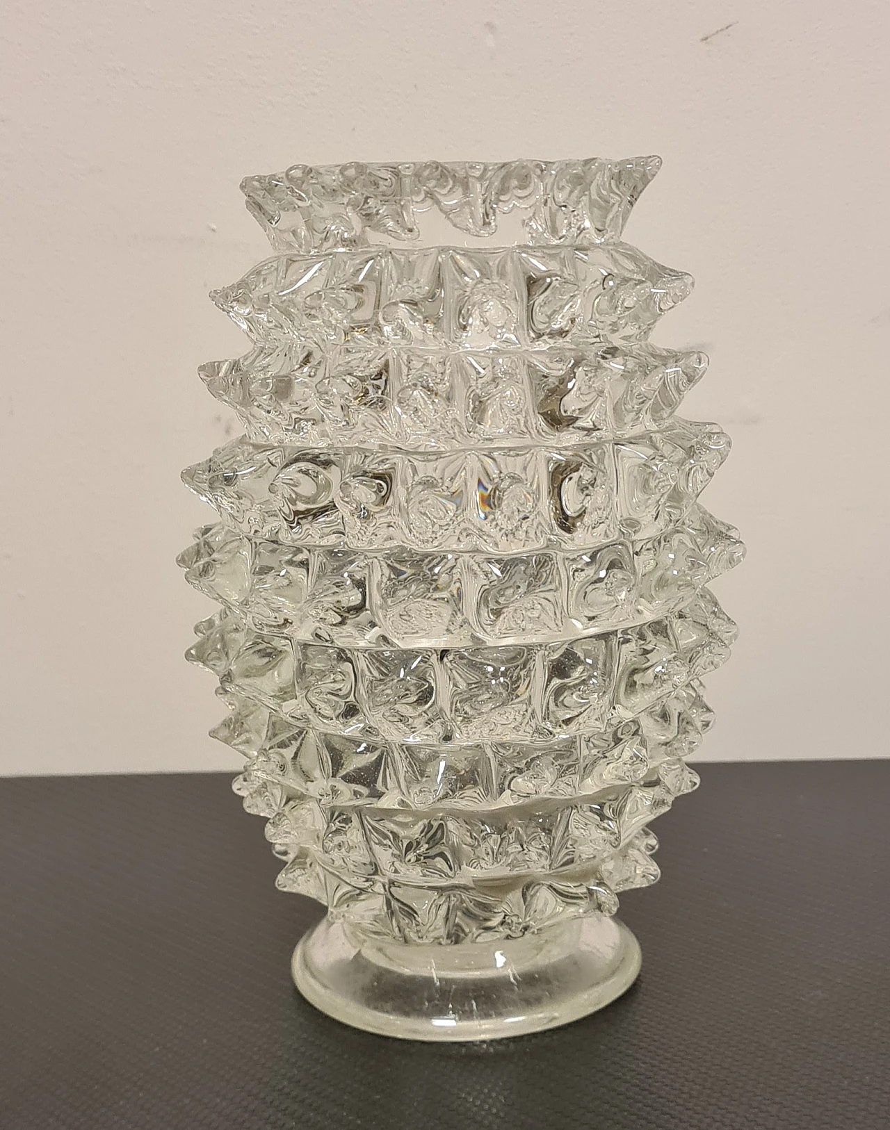 Vaso in vetro di Murano rostrato di Barovier e Toso, anni '40 21