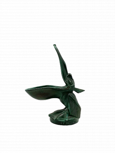 Bronze pelican-shaped ashtray by Max Le Verrier, 1920s