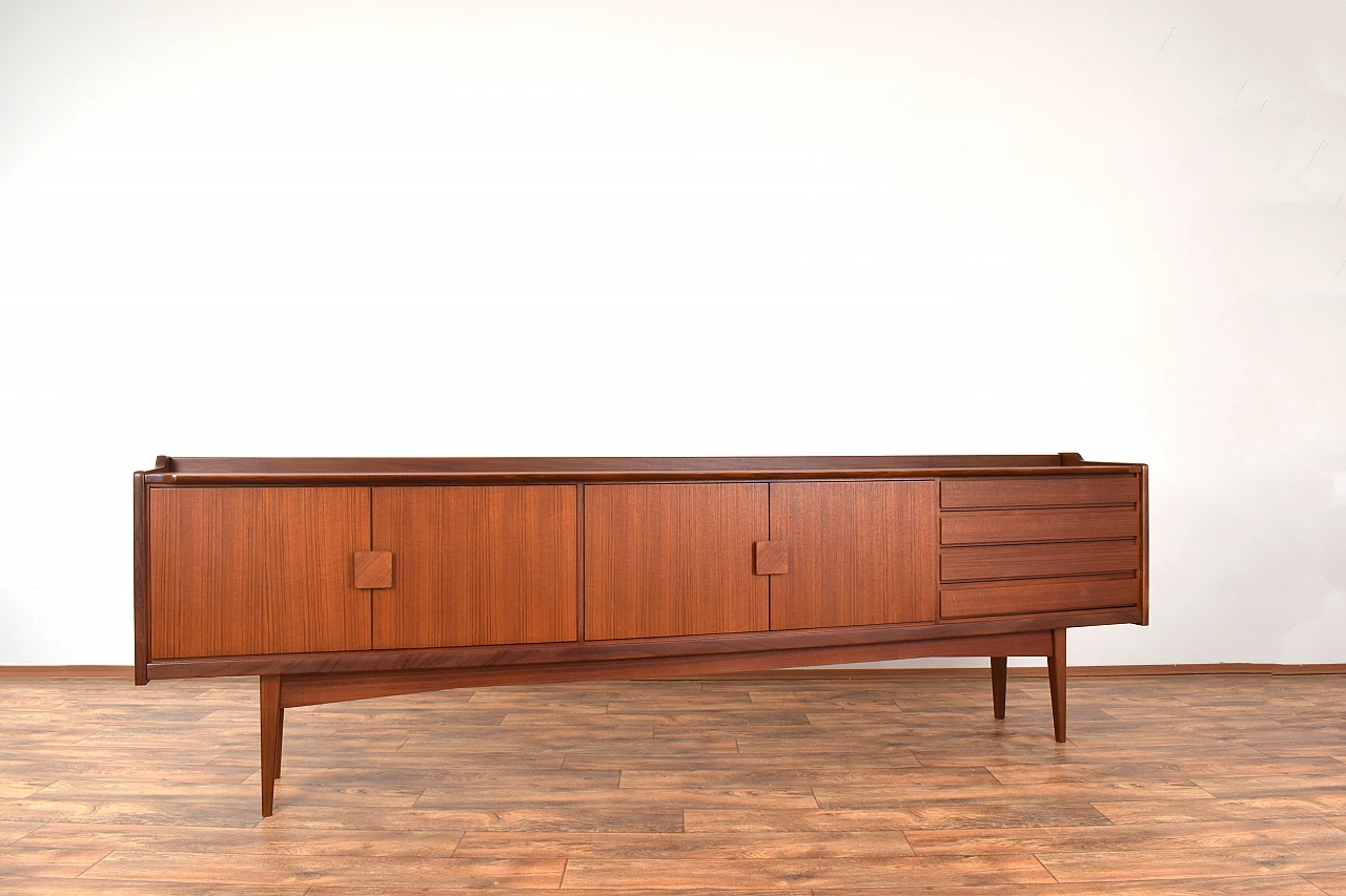 Teak sideboard with double doors and drawers by Bartels, 1960s 3