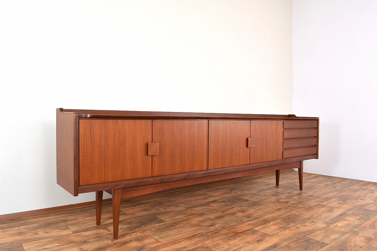 Teak sideboard with double doors and drawers by Bartels, 1960s 8