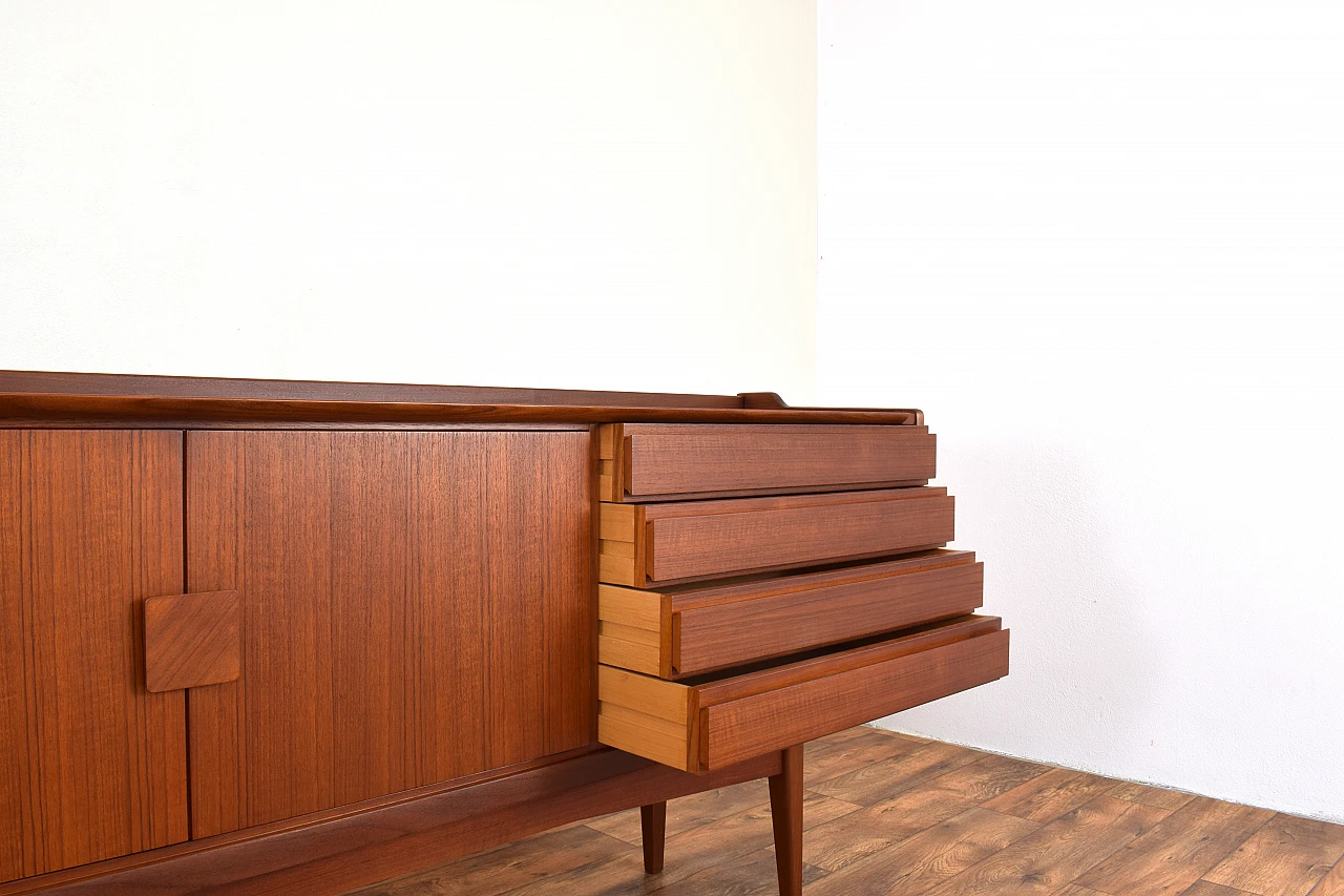 Teak sideboard with double doors and drawers by Bartels, 1960s 10