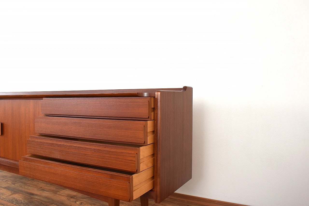 Teak sideboard with double doors and drawers by Bartels, 1960s 11