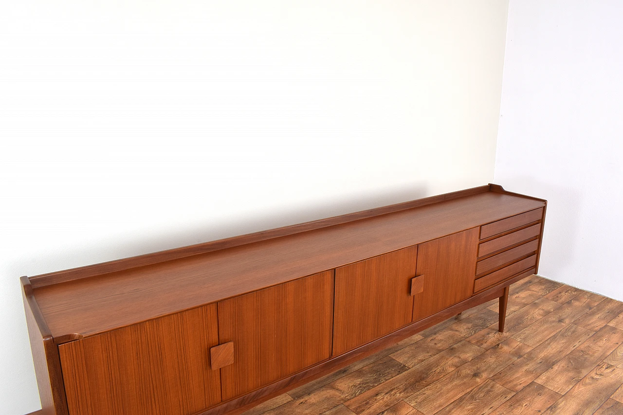 Teak sideboard with double doors and drawers by Bartels, 1960s 14